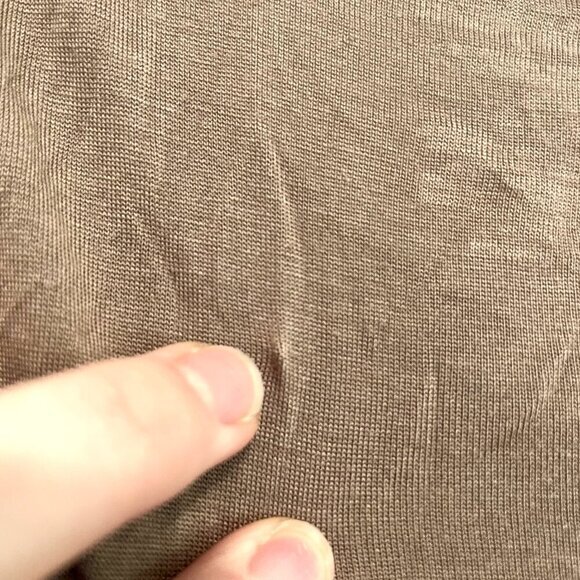 LANE BRYANT Plus Size Solid Brown Sequin Embellished Short Sleeve Blouse 22 / 24 - Picture 13 of 15